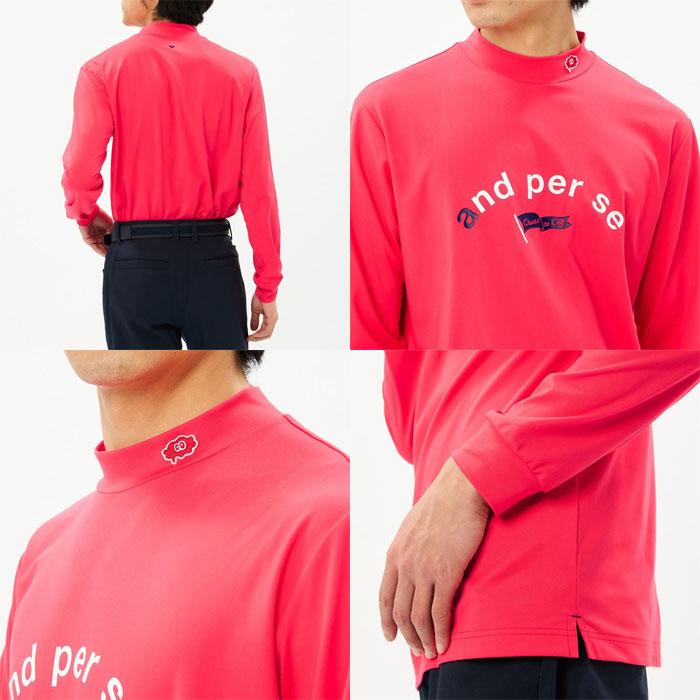 アンパスィ/and per se 長袖モックネックシャツ（メンズ）秋冬モデル and per se（アンパスィ） 長袖 モックネック シャツ ショット