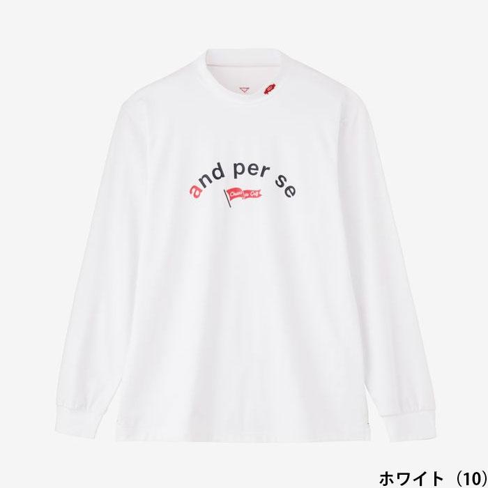 and per se（アンパスィ） 長袖 モックネック シャツ ショット
