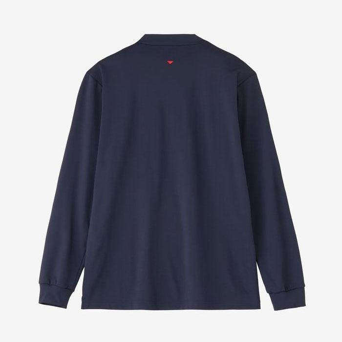 and per se（アンパスィ） 長袖 モックネック シャツ ショット