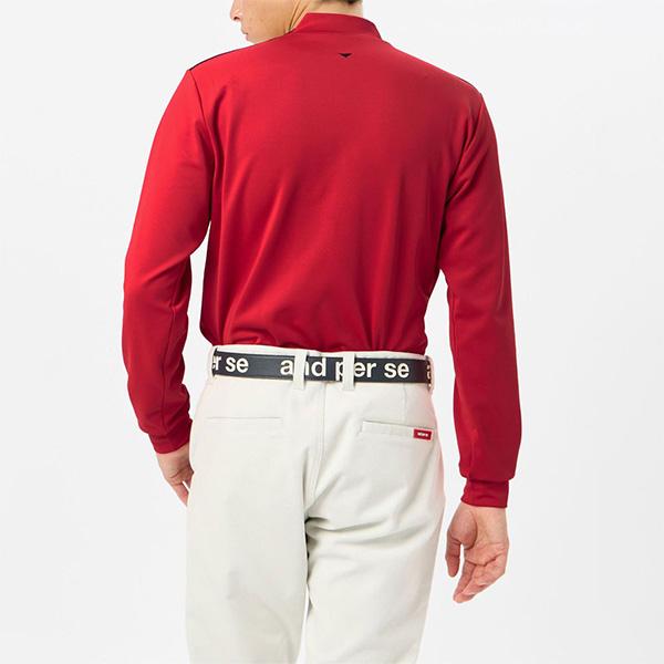 and per se（アンパスィ） 長袖 モックネックシャツ メンズ AMF9254W3