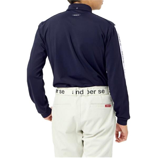 and per se（アンパスィ） 長袖 ボダンダウン ポロシャツ メルト