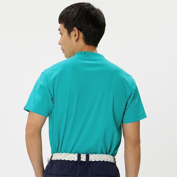 and per se（アンパスィ） 半袖 モックネックシャツ SWING DRY