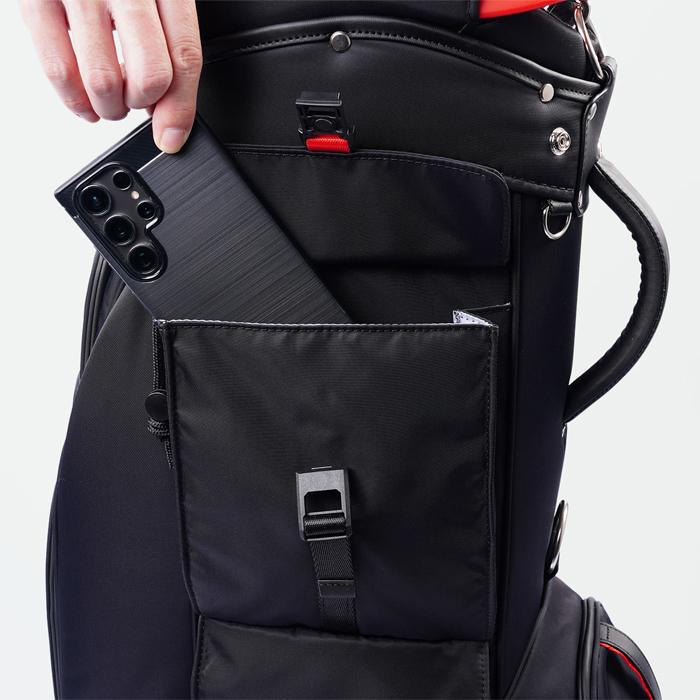 バーバリー　ブラック　黒　ナイロン カート　ゴルフバッグ キャディバッグ ARGOLF（アールゴルフ） 8.5型 キャディバッグ M GAIA キャディ CN1