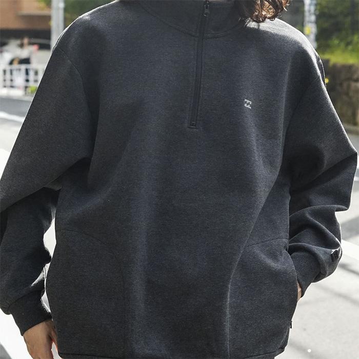 BILLABONG（ビラボン） 長袖 ハーフジップ スウェットジャケット