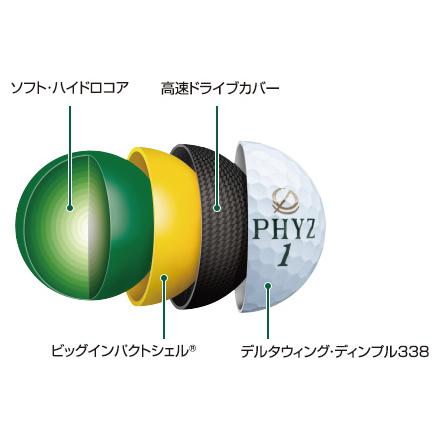 ブリヂストン ファイズ PHYZ 5 ゴルフボール 1ダース 19PHYZ 2019年モデル｜puresuto｜13