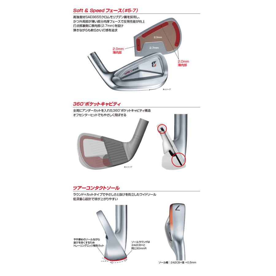 BRIDGESTONE GOLF ブリヂストンゴルフ 258CBP アイアン 6本セット（#5