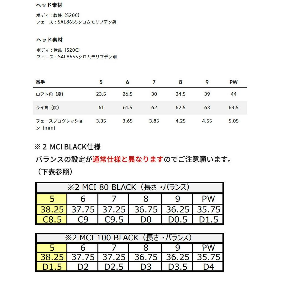 【カスタムオーダー】ブリヂストンゴルフ 258CBP アイアン 単品 MCI BLACK（80／100）カーボンシャフト BRIDGESTONE GOLF【■BC■】_4