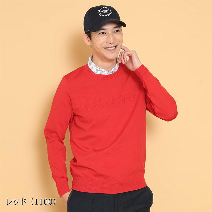 Callaway（キャロウェイ） ゴルフ ピンタックロゴ ポリエステル ニット