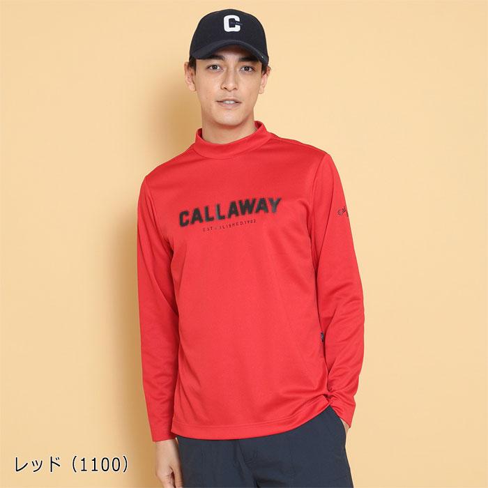 新品　CALLAWAY キャロウェイ　ストレッチ モックシャツ　REDレーベル Callaway（キャロウェイ） ゴルフ ストレッチスムースモックネック