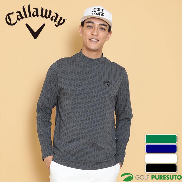 「新品」callaway モックネック Callaway キャロウェイ ゴルフ ロゴプリントストレッチ天竺