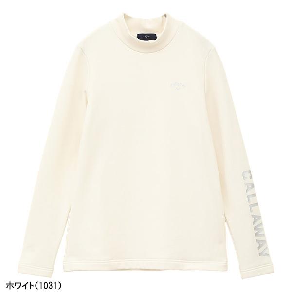 キャロウェイ メタリックロゴ長袖モックネックシャツ C24233204 レディース 2024秋冬モデル Callaway 日本正規品 Callaway（キャロウェイ） レディース ゴルフ 長袖 モックネックシャツ