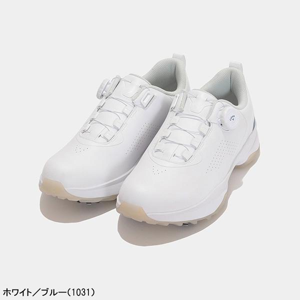 キャロウェイ ゴルフシューズ ダイヤル 24cm ホワイト レディース Callaway（キャロウェイ） ゴルフシューズ エアロスポーツ スパイク
