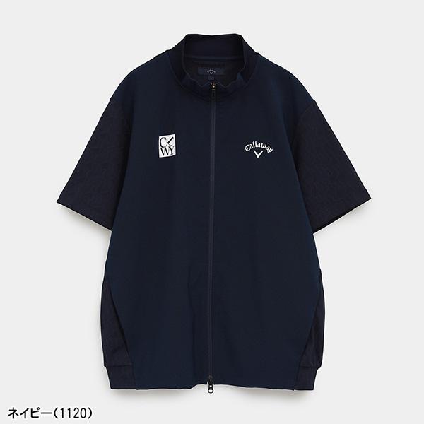キャロウェイ 半袖 フルジップ ブルゾン 8WAYストレッチ半袖フルジップスウェット メンズ C25217100 トップス ゴルフウェア 2025年秋冬モデル Callaway 秋冬ウェア アパレル Callaway（キャロウェイ） 半袖 フルジップ ブルゾン 8WAYストレッチ