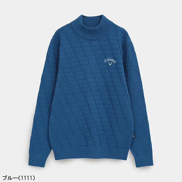 Callaway（キャロウェイ） 長袖 ハイネックニット リンクス編み メンズ