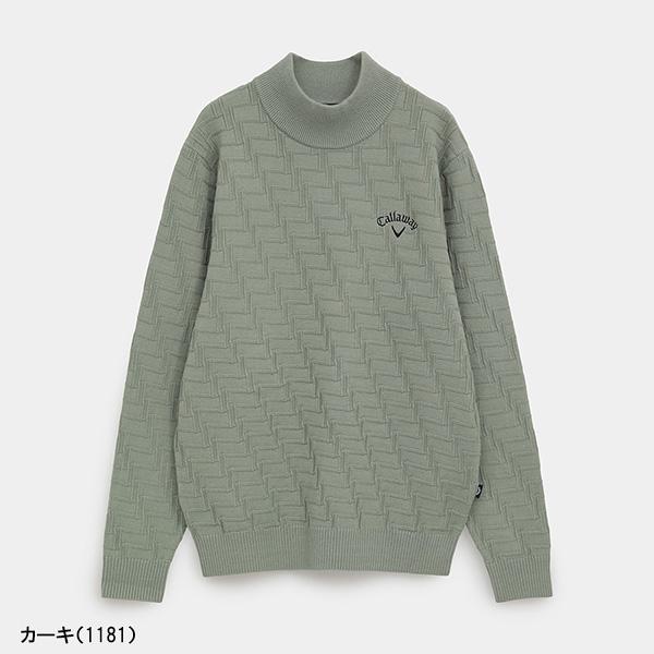 Callaway（キャロウェイ） 長袖 ハイネックニット リンクス編み メンズ