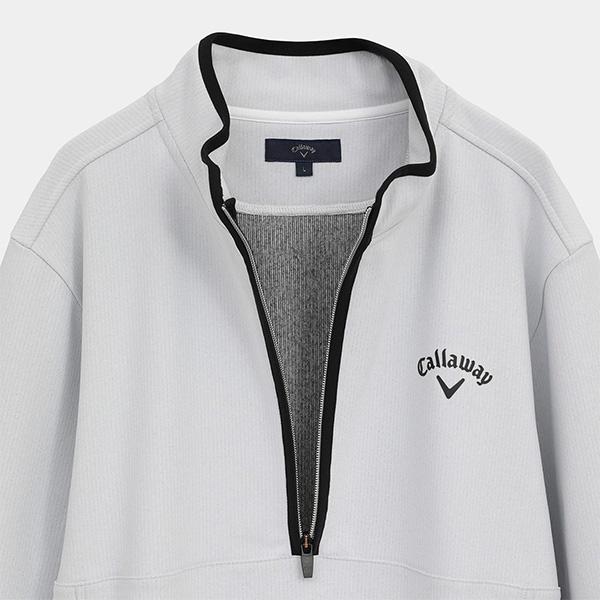 Callaway（キャロウェイ） 長袖 ハーフジップ モックネックシャツ 裏