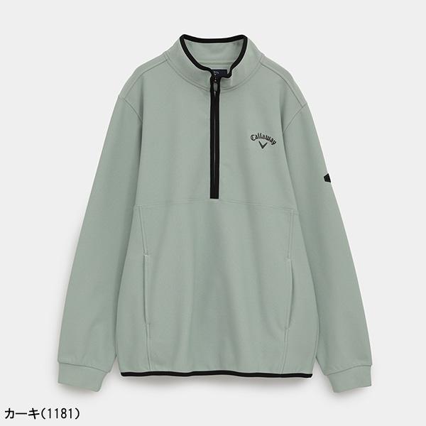 Callaway（キャロウェイ） 長袖 ハーフジップ モックネックシャツ 裏