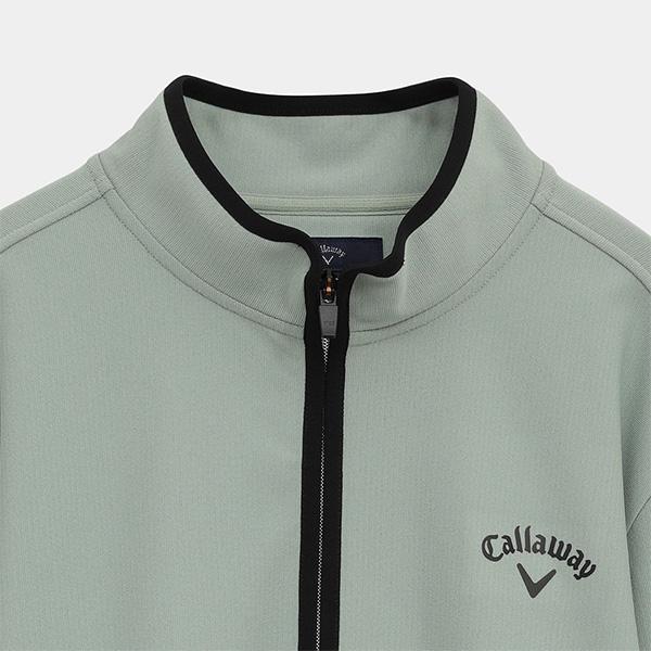 Callaway（キャロウェイ） 長袖 ハーフジップ モックネックシャツ 裏