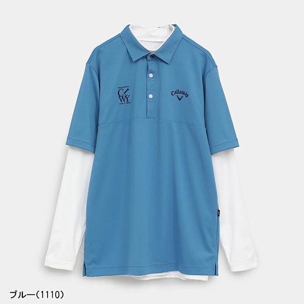 Callaway（キャロウェイ） 半袖 ポロシャツ 長袖 インナーシャツ付き
