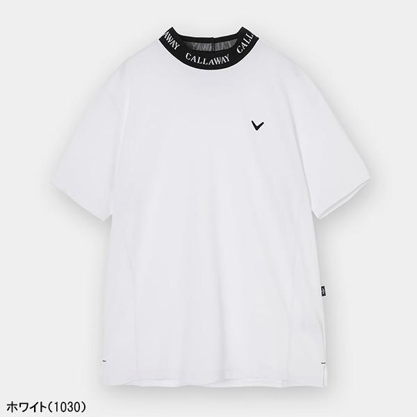 キャロウェイ ゴルフウェア 半袖モックネックシャツ C26134105-1120 Callaway（キャロウェイ） ゴルフ 半袖 モックネックシャツ ミニ