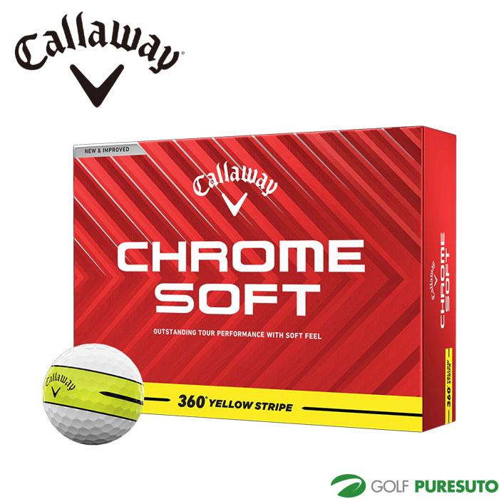 CHROME SOFT キャロウェイ 360°YELLOW STRIPE クロムソフト イエロー