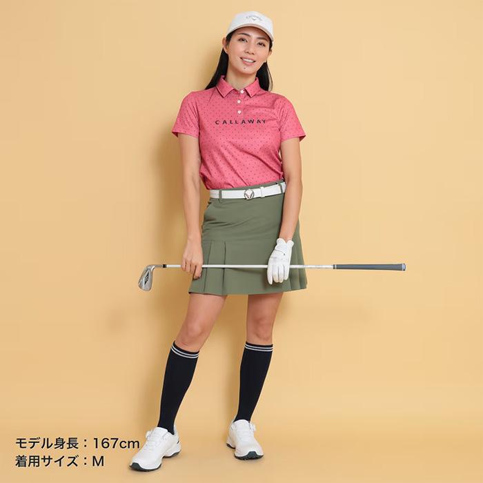Callaway（キャロウェイ） レディース ポリエステル メッシュドット柄