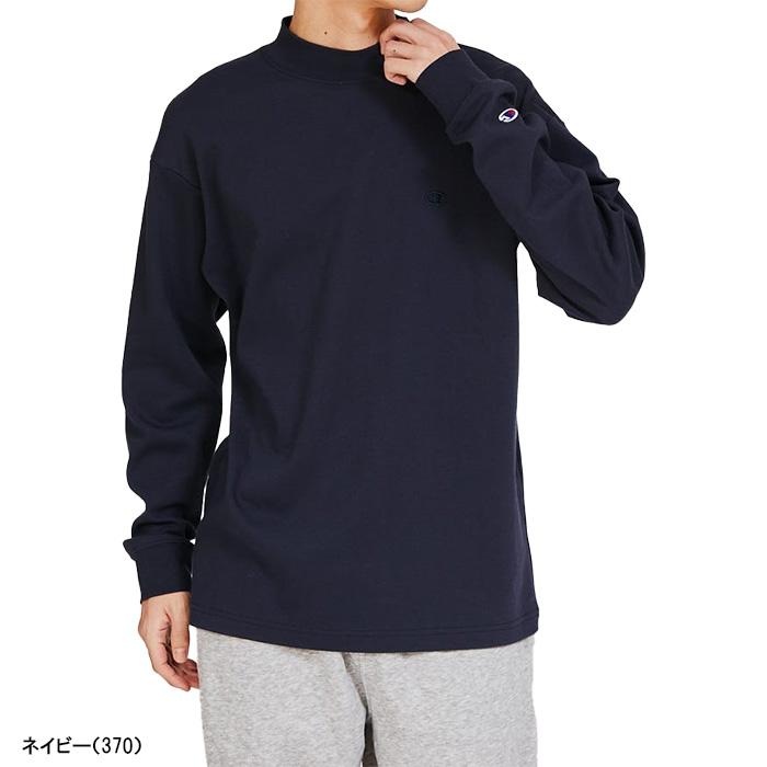 Champion（チャンピオン） 長袖 モックネックシャツ ロングスリーブT