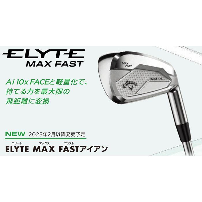 ELYTE キャロウェイ MAX FAST アイアン 5本セット（I#6-9、PW