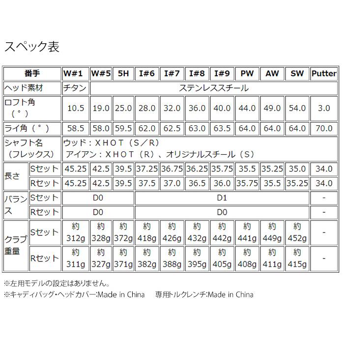 Callaway キャロウェイ X HOT ゴルフクラブセット 2021年モデル Callaway キャロウェイ X HOT ゴルフクラブセット 2021年モデル