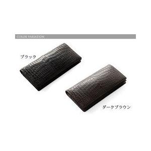 クロコダイル 無双 長財布 マット センター取り 3939m【□SAN