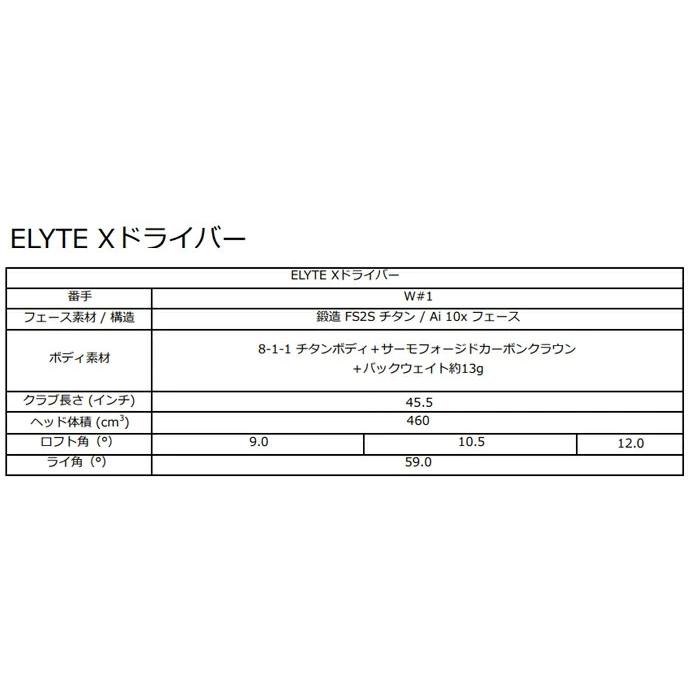 ELYTE 【カスタムオーダー】キャロウェイ X ドライバー Tour AD CQ