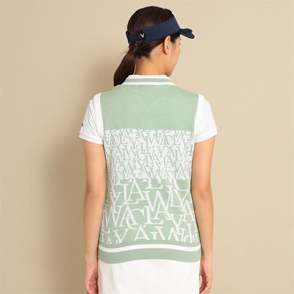 Callaway（キャロウェイ） レディース ニットベスト C23219200 ロゴ