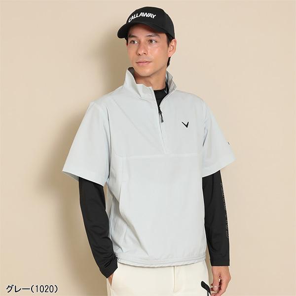 【新品未使用】1102 ラッセルノ ハーフジップブルゾン メンズ サイズ5 Callaway キャロウェイ 半袖 ハーフジップブルゾン 8WAY