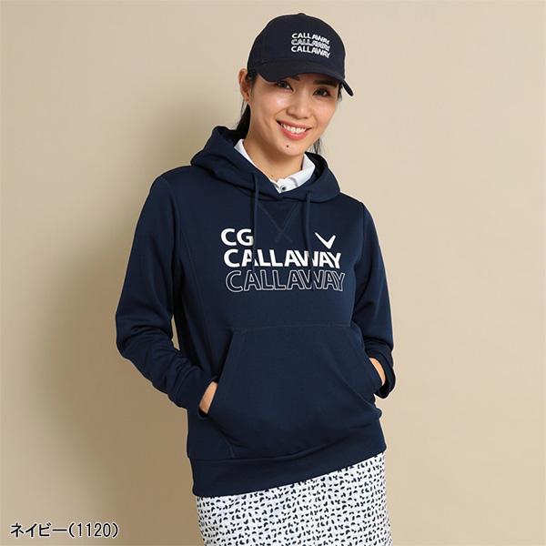 キャロウェイ ベア ダンボール フーディ、パーカー レディース 未使用タグ付 L Callaway（キャロウェイ） レディース 長袖 ダンボールスウェット