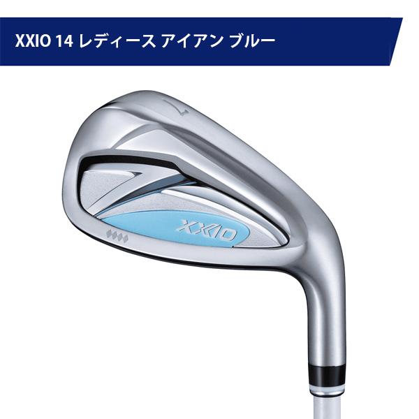 レディース ダンロップ ゼクシオ 14 アイアン 単品（ブルー／ホワイト） ゼクシオ MP1400L カーボンシャフト 2025年モデル 爆買の画像