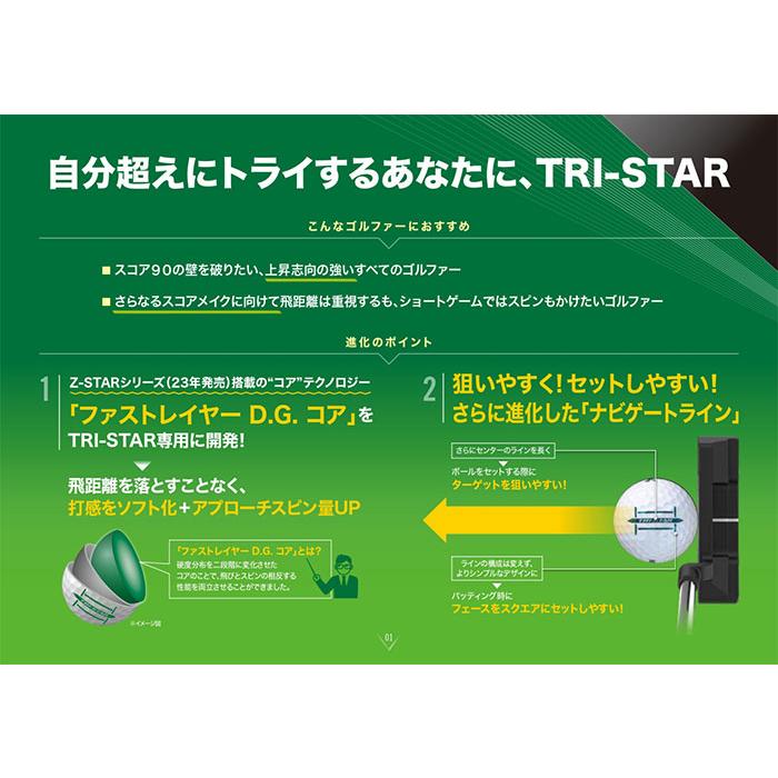 2ダースセット ダンロップ スリクソン ゴルフボール TRI-STAR トライスター  2024年モデル  DUNLOP SRIXON まとめ買い｜puresuto｜08