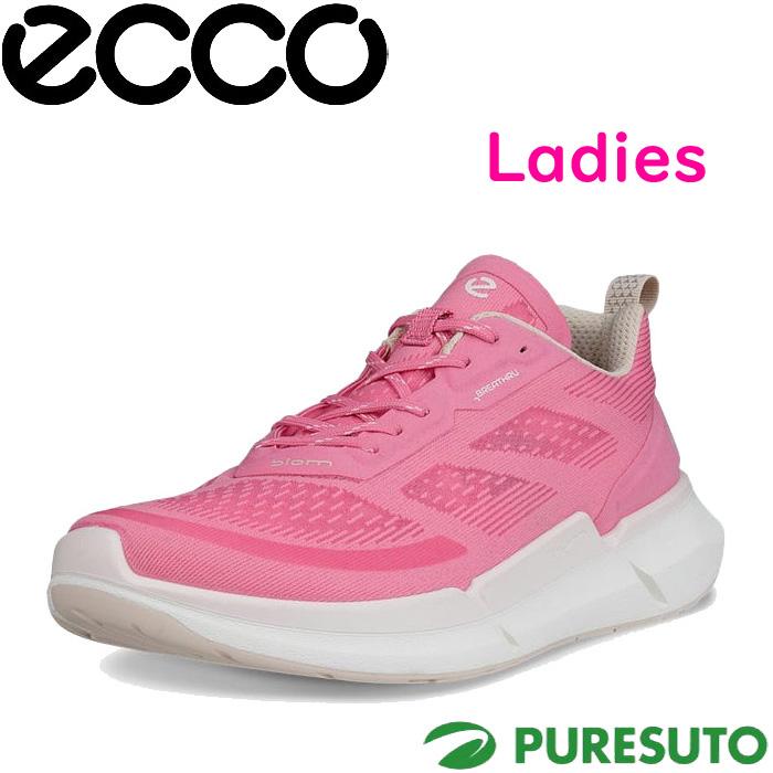 Ecco ホワイト ピンクスニーカー 女性用24.5センチ ecco（エコー） レディース スニーカー ウィメンズ バイオム 2.2