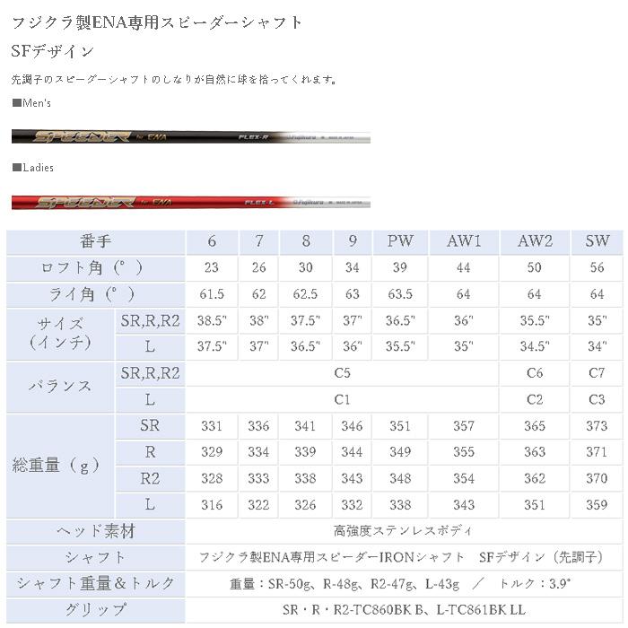 エナゴルフ MagicWand SF アイアン8本セット(6I-9I、PW、AW1、AW2、SW