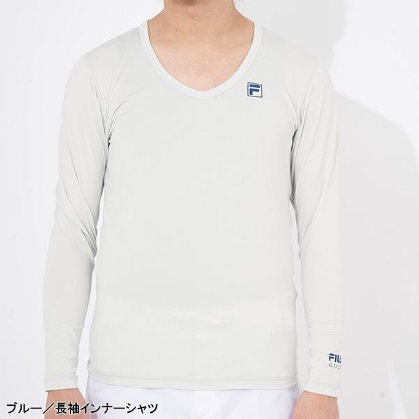 FILA半袖ポロシャツ＋長袖インナーシャツセット FILA 在庫処分 フィラ ゴルフ 半袖 ポロシャツ + 長袖 インナー