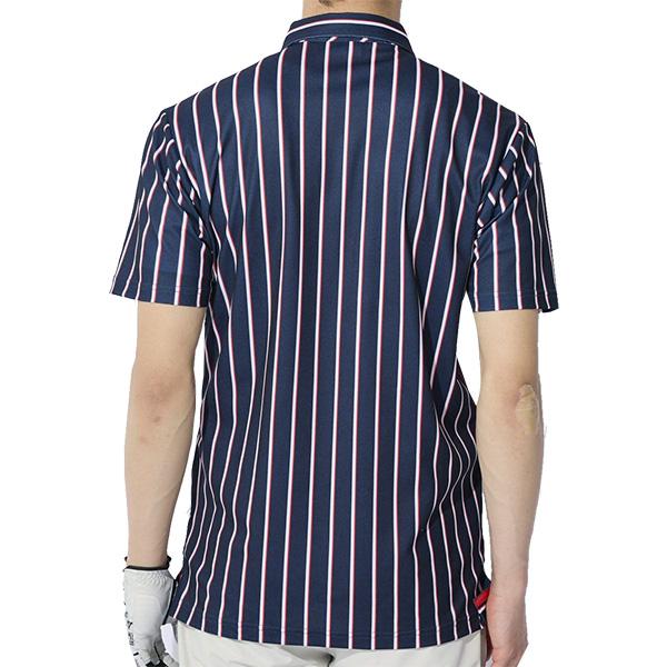 FILA GOLF フィラ ゴルフ 半袖 ポロシャツ ストライププリント