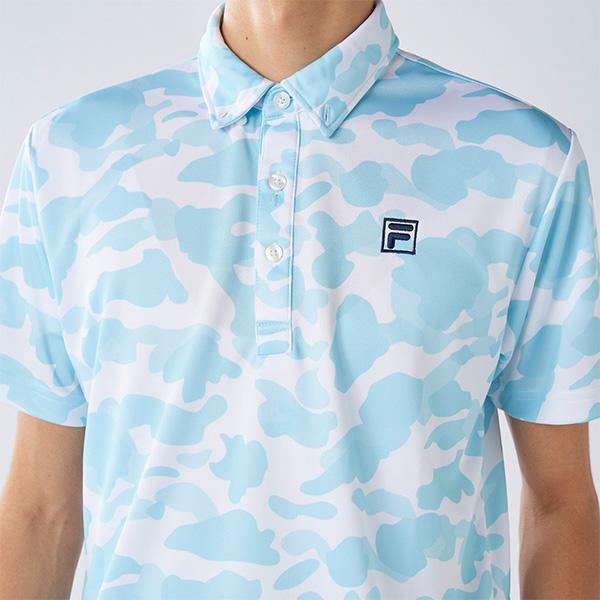 FILA GOLF フィラ ゴルフ 半袖 ポロシャツ カモフラ柄 メンズ 744-677Y