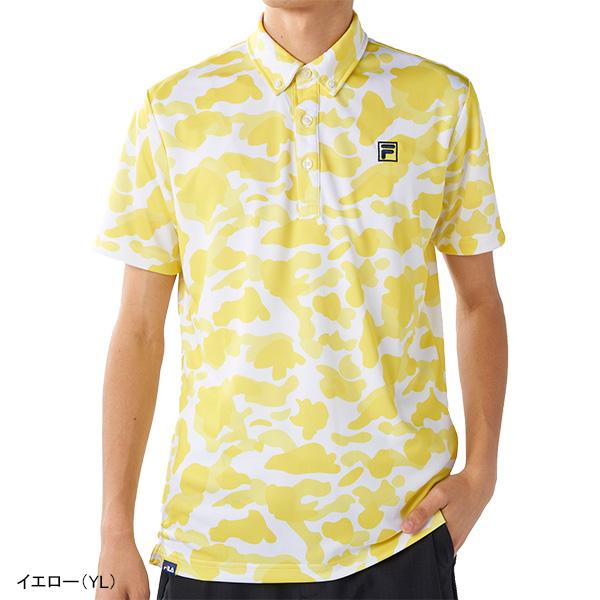 FILA GOLF フィラ ゴルフ 半袖 ポロシャツ カモフラ柄 メンズ 744-677Y