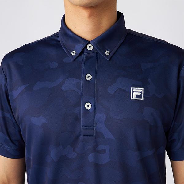 FILA GOLF フィラ ゴルフ 半袖 ポロシャツ カモフラ柄 メンズ 744-677Y