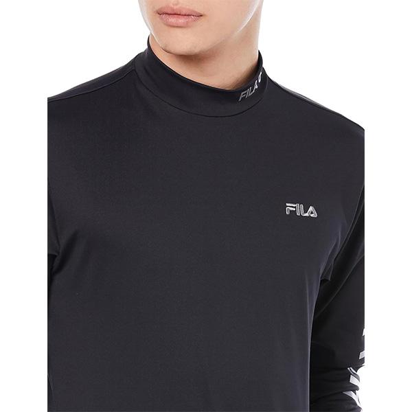 FILA GOLF フィラ ゴルフ 長袖 モックネックシャツ マットスムース