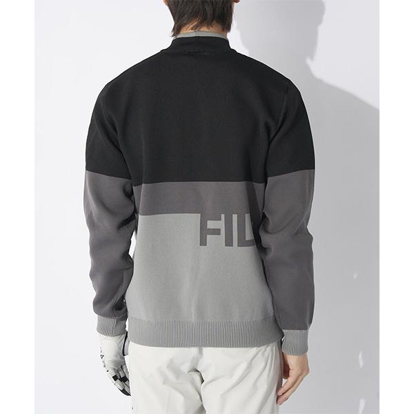 FILA GOLF フィラ ゴルフ 長袖 ハイネックセーター 軽量ニット メンズ