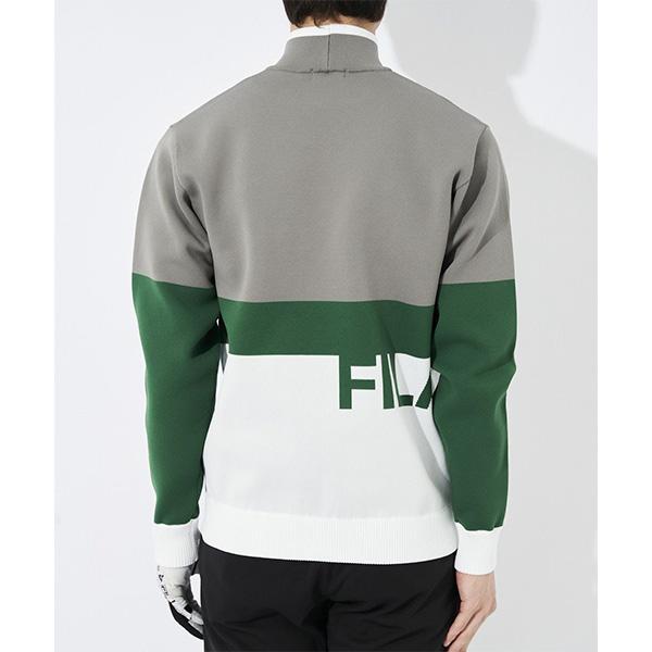 FILA GOLF フィラ ゴルフ 長袖 ハイネックセーター 軽量ニット メンズ