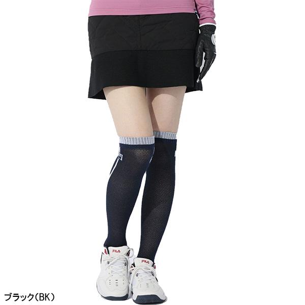 新品【フィラゴルフ】レディース　長袖セーター 、スカート　L/11 セットアップ FILA GOLF レディース フィラ ゴルフ スカート ニット×中綿スカート