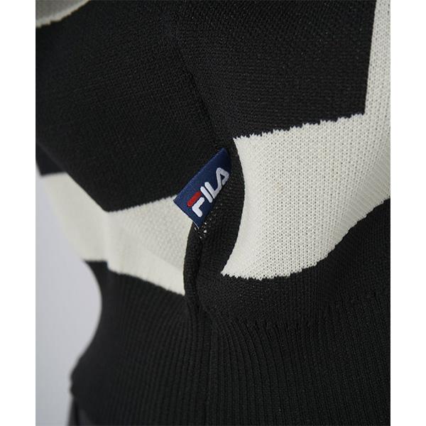 マスターバニー セーター オレンジ×白 ニット ウール混 レディース 1(M