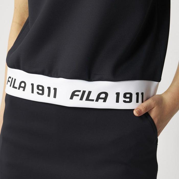 FILA GOLF レディース フィラ ゴルフ UVカット 半袖 裾切り替え モック