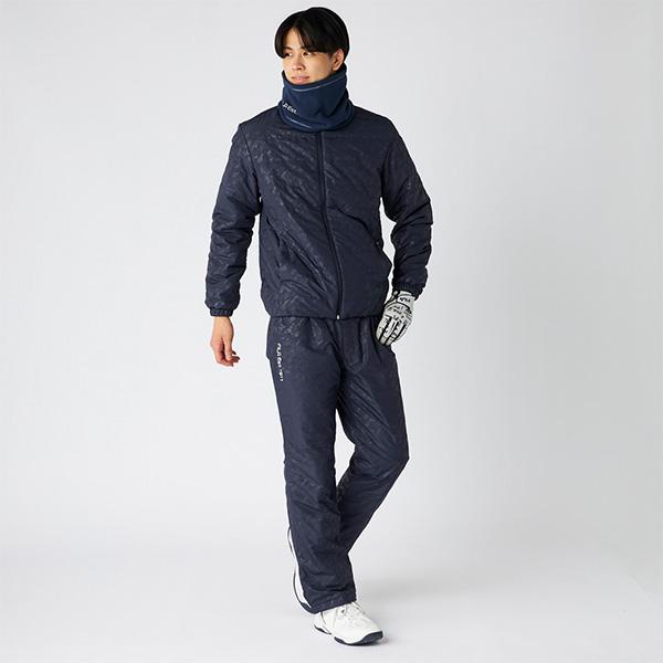 新品未使用★LLサイズ FILA フィラ ゴルフジャケット＆パンツ 中綿 紺 FILA GOLF フィラゴルフ ゴルフウェア 中綿 ロングパンツ メンズ